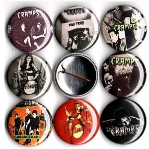 The Cramps buttons badge pins set of 8